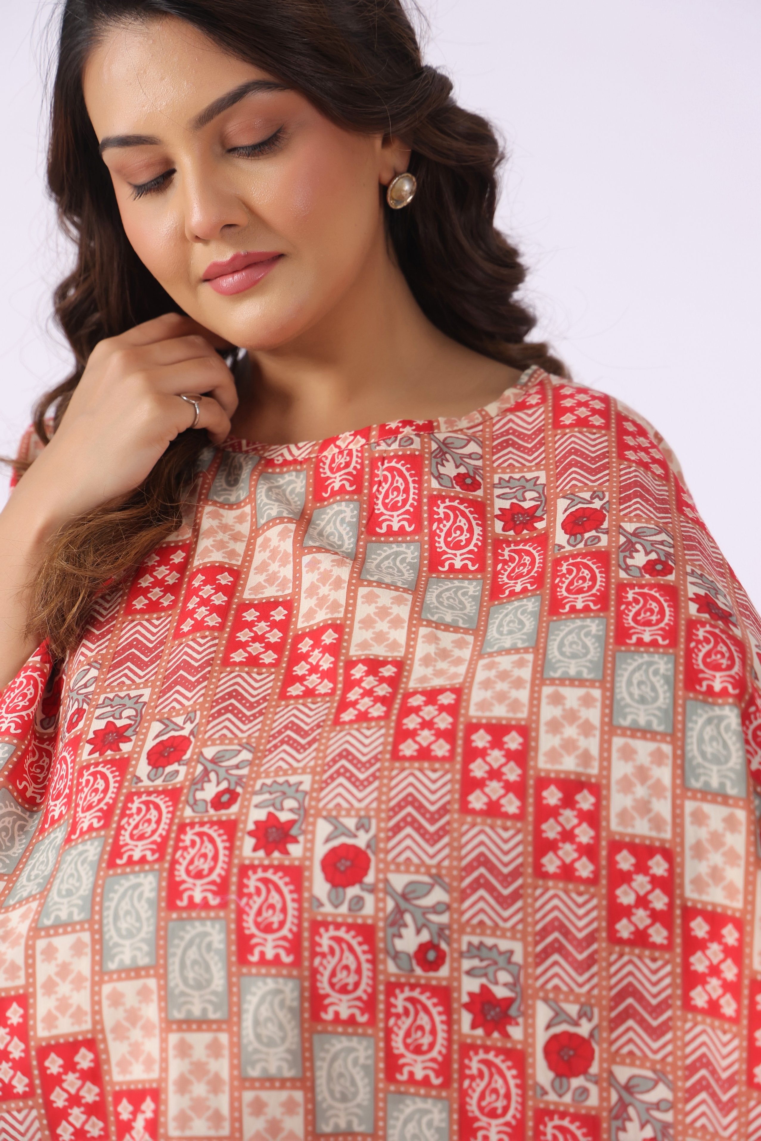 Royal Mosaic Bloom Cotton Nursing Cover (One-Size)