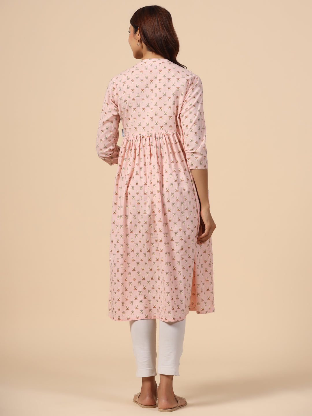 Soft Berry Cotton Maternity - Nursing Kurta