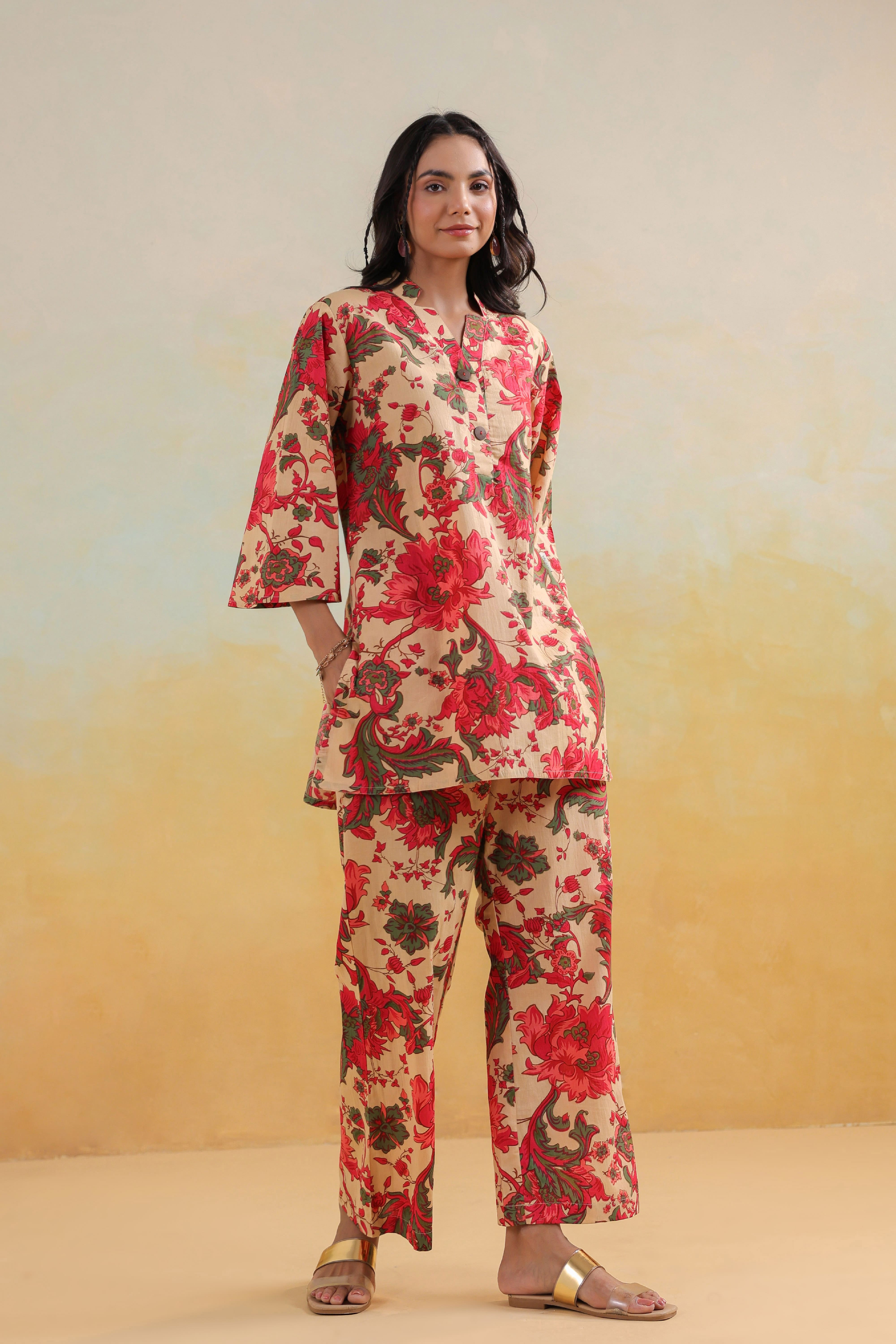 Mystic Garden Cotton Co-ord Set